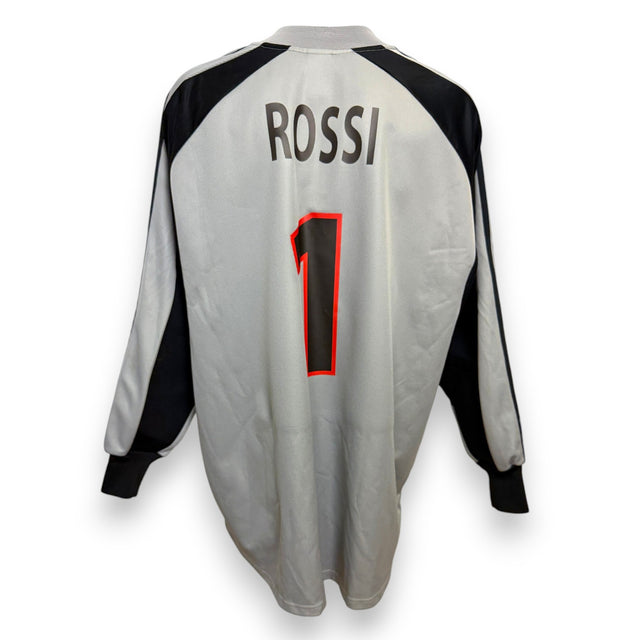 Maglia Milan GK 2001-02 Vintage Store Sebastiano Rossi numero 1 nameset replica – Adidas Opel – grigio nero