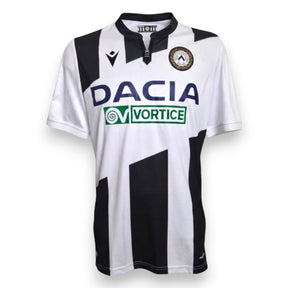 Fronte maglia Udinese Home 2019-20 Player Issued Samir numero 3 – Macron – sponsor Dacia e Vortice – Serie A