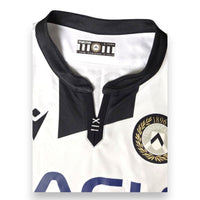 Etichetta taglia L Macron maglia Udinese Home 2019-20 Player Issued – logo I Primi Bianconeri d'Italia – numero 3 Samir