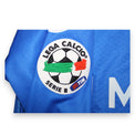 Dettaglio patch Lega Calcio Serie B TIM – maglia Empoli FC Home 2009-10 Player Issued Asics manica lunga – Saudati N.11