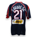 Retro maglia New England Revolution 1999 Player Issued Giovanni Savarese numero 21 – Reebok – sponsor BIC – MLS vintage fondatori