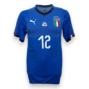 Maglia Italia Home 2018-19 Puma Store – logo FIGC quattro stelle – Stefano Sensi N.12