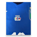 Dettaglio stampa patch gara Italia-Liechtenstein 26.03.2019 Parma – maglia Italia Puma Store