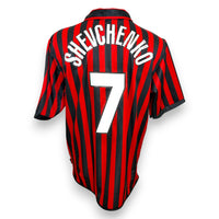 Maglia Milan Home Centenario 1999-00 Vintage Store Andriy Shevchenko numero 7 nameset replica – Adidas Opel