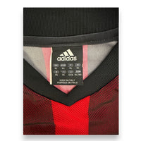 Dettaglio collo interno maglia Milan Home 2002-03 Adidas – Made in Italy – taglia XL