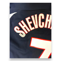 Dettaglio nameset replica Shevchenko maglia Milan Third 1999/2000 – stampa con segni del tempo