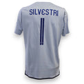 Maglia portiere Hellas Verona 2019-20 Player Issued Marco Silvestri numero 1 – Macron – grigio azzurro – fornitura squadra