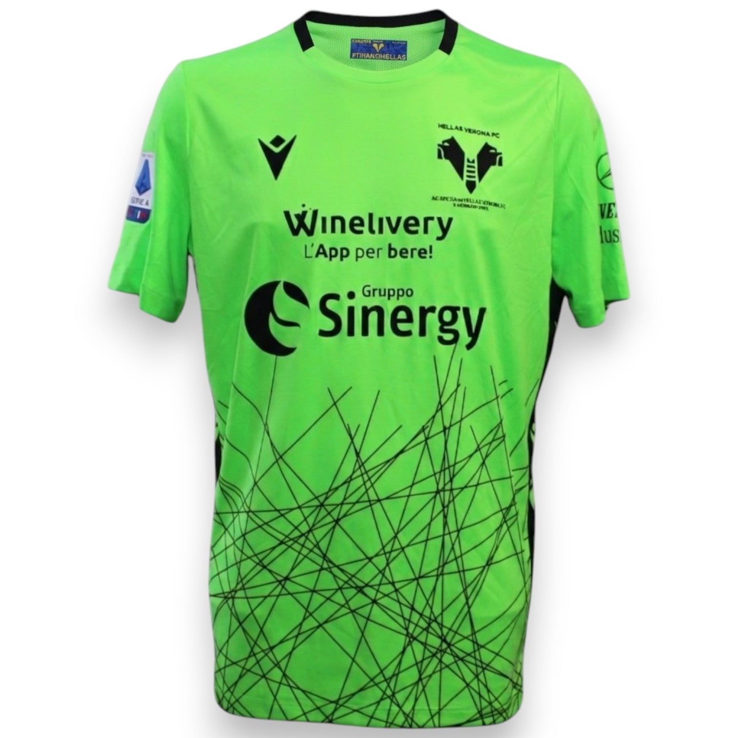 Hellas Verona 2020/21 Goalkeeper Jersey – Marco Silvestri – N.1 – Player Issued – Macron – Match Patch Spezia vs Verona 3/1/2021 – Serie A