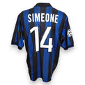 Maglia FC Internazionale Home 1998-99 Store Vintage – Diego Simeone numero 14 – patch UEFA Champions League – Nike – taglia L – condizioni Excellent