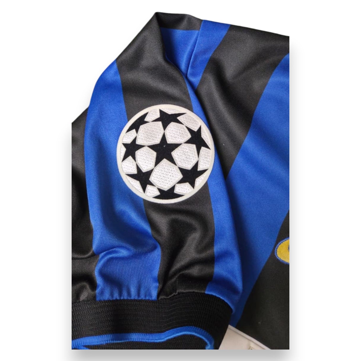 Patch UEFA Champions League ricamata su maglia Inter Home 1998-99 Nike – Diego Simeone numero 14 – Store Vintage originale