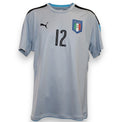 Maglia portiere Italia GK Home Euro 2016 Player Issued numero 12 fronte – Puma – badge FIGC – taglia XL