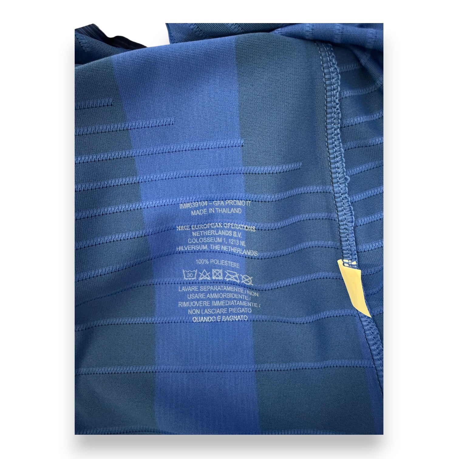 Etichetta interna Player Issued maglia Inter Milan 2018-19 Nike Vaporknit – GFA Promo IT – Made in Thailand