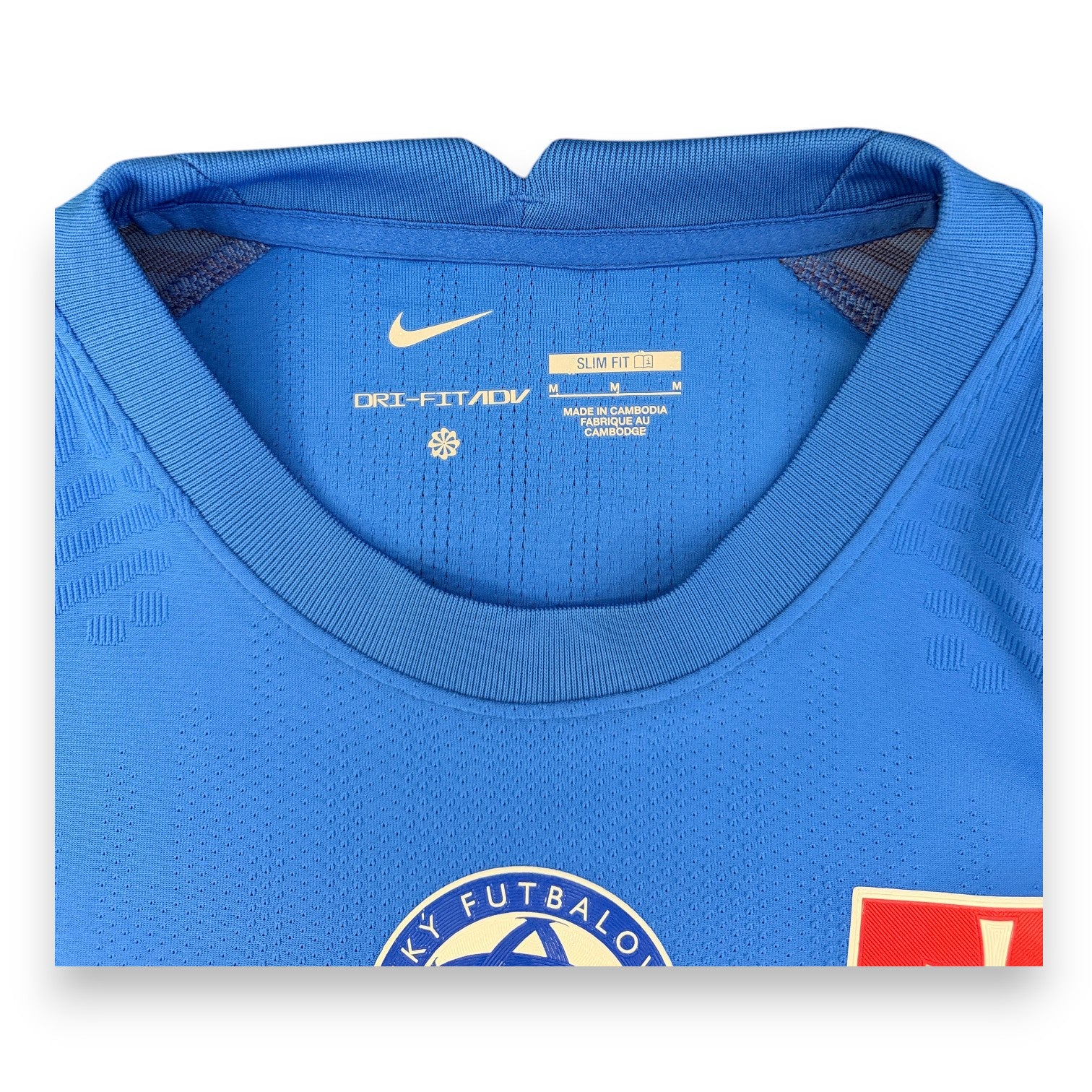 Colletto interno maglia Slovacchia Home 2023 Nike Dri-FIT ADV Slim Fit taglia M – Player Issued Suslov – Made in Cambodia
