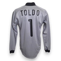 Maglia portiere FC Internazionale GK 2002-03 Store Vintage manica lunga – Francesco Toldo numero 1 – Nike Team – taglia S – condizioni Excellent