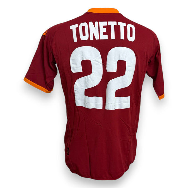 Maglia AS Roma Home 2007-08 Player Issued Max Tonetto numero 22 – Kappa – manica corta – condizioni Excellent