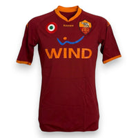Fronte maglia AS Roma Home 2007-08 Kappa – sponsor WIND – coccarda Coppa Italia – stemma AS Roma classico – Player Issued Tonetto