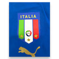 Dettaglio stemma Italia FIGC tre stelle e logo Puma dorato – maglia Mondiali 2006 Player Issued