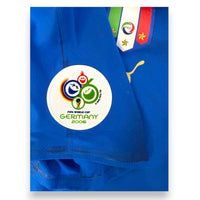 Patch FIFA World Cup Germany 2006 sulla manica maglia Italia Home Player Issued Toni 9