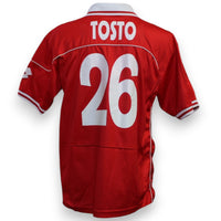 Maglia Piacenza Home 1998-2000 Player Issued Vittorio Tosto numero 26 – Lotto – retro vintage Serie A