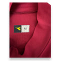 Dettaglio collo interno maglia Roma Home 2003-04 Diadora – taglia M – logo giallo