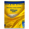 Dettaglio colletto interno "Ferocior ad Bellandum" maglia Frosinone Home 2018-19 Zeus – taglia L – Luca Valzania N.16