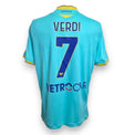 Maglia Hellas Verona Third 2022-23 Match Worn Simone Verdi numero 7 – Macron – sponsor Vetrocar retro – condizioni Excellent