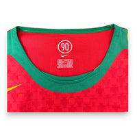 Etichetta taglia L Nike Total 90 maglia Portogallo Home 2004-06 – Made in Portugal – Player Issued Hugo Viana