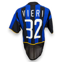 Maglia Inter Home 2001-02 Store Vintage Christian Vieri numero 32 – Nike – retro con nome e numero bianco