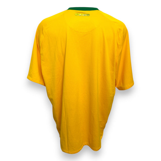 Maglia Brasile Home 2010 Nike gialla vista posteriore
