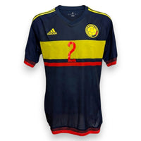 Maglia Colombia Away 2015 fronte – Adidas Climacool – Player Issued Zapata numero 2 – design bandiera colombiana