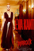 Fotografia autografata Miriam Leone Eva Kant film Diabolik 2021 Manetti Bros – autografo originale pennarello verde – 29,7x20,2 cm – condizioni Excellent