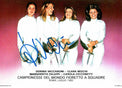 Fotografia autografata Dorina Vaccaroni con campionesse mondiali fioretto a squadre Roma luglio 1982 – autografo originale – condizioni Excellent