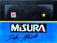 Frame Legends autografato Alessandro Altobelli – dettaglio tela dipinta livrea Inter Misura Away – autografo originale Spillo Altobelli pennarello blu – condizioni Excellent