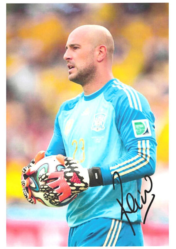 Fotografia Autografata Pepe Reina – Nazionale Spagna – Formato A4 21x29,7 cm – COA Disponibile