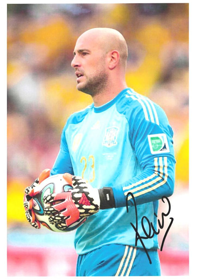 Fotografia autografata Pepe Reina maglia Nazionale Spagna numero 23 – formato A4 21x29,7 cm – autografo originale
