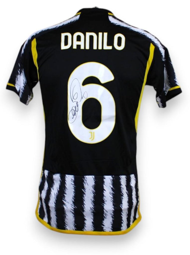 Retro maglia Juventus Home 2023-24 Store numero 6 Danilo autografata – autografo pennarello nero – COA Incluso