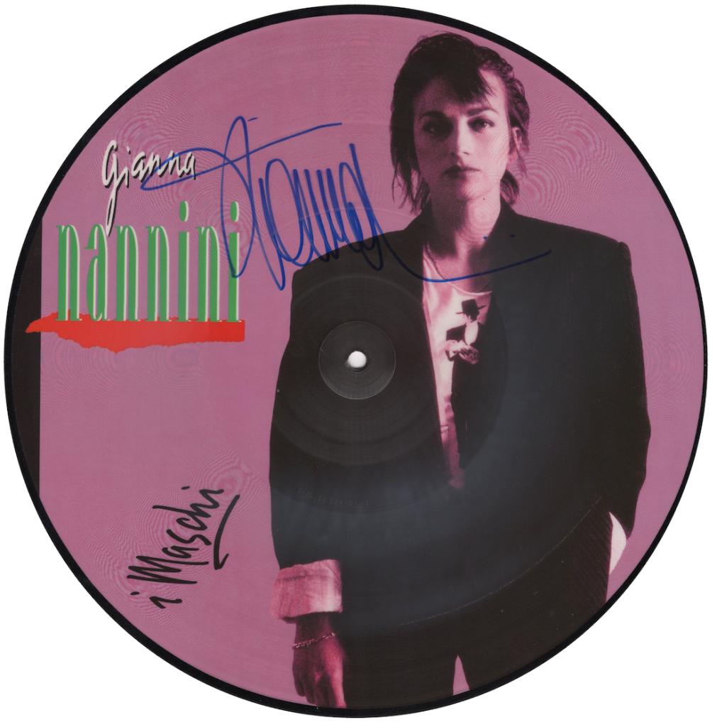 Vinile autografato Gianna Nannini – I Maschi Picture Disc Limited Edition 1987 – firma originale pennarello blu – Polydor Metronome