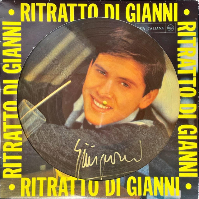 Picture Disc autografato Gianni Morandi – Ritratto di Gianni RCA Italiana – custodia originale con autografo pennarello oro – condizioni Excellent – COA Associazione Autografia incluso
