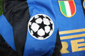 Dettaglio patch UEFA Champions League e Scudetto maglia Inter Home 2008-09 – Nike Player Issued – stagione 2008-09
