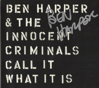 CD autografato Ben Harper & The Innocent Criminals – Call It What It Is Stax 2016 – copertina nera con autografo originale pennarello argento – condizioni Excellent – COA incluso
