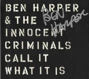 CD autografato Ben Harper & The Innocent Criminals – Call It What It Is Stax 2016 – copertina nera con autografo originale pennarello argento – condizioni Excellent – COA incluso