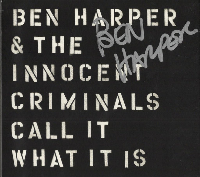 CD autografato Ben Harper & The Innocent Criminals – Call It What It Is Stax 2016 – copertina nera con autografo originale pennarello argento – condizioni Excellent – COA incluso