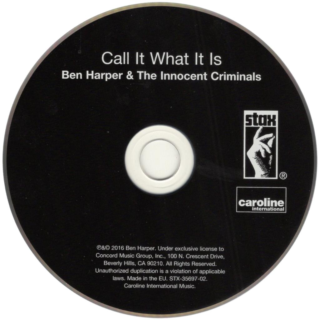 Disco CD Ben Harper & The Innocent Criminals – Call It What It Is – Stax Caroline International 2016 – Made in EU – STX-35697-02