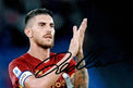 Fotografia autografata Lorenzo Pellegrini capitano AS Roma – fascia al braccio – autografo originale pennarello nero – condizioni Excellent