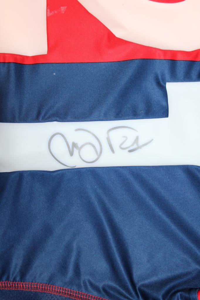 Dettaglio autografo originale Marco Di Vaio maglia Genoa CFC Store 2007-08 – pennarello argento sul numero 21