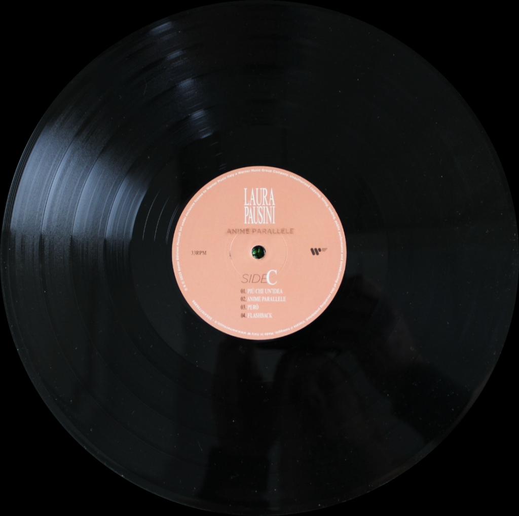 Disco Side C vinile Laura Pausini Anime Parallele 2023 – 33 rpm – etichetta rosa Warner Music Italy