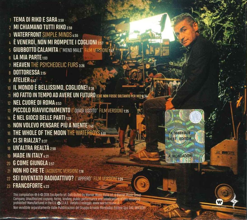 Retro CD Ligabue Made in Italy – tracklist 23 brani – Zoo Aperto Warner Music 2018 – Made in EU