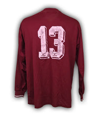 Retro maglia Arezzo Home 2003-04 Store numero 13 – Legea – amaranto vintage – cimelio Serie C1