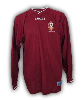 Maglia Arezzo Home 2003-04 Store amaranto manica lunga – Legea – stemma Arezzo Calcio – condizioni Good
