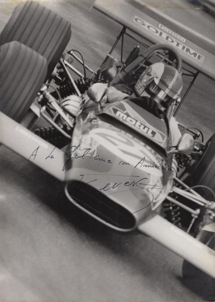 La fotografia autografata di François Cevert: una dedica originale dalla Formula 1 degli anni Settanta